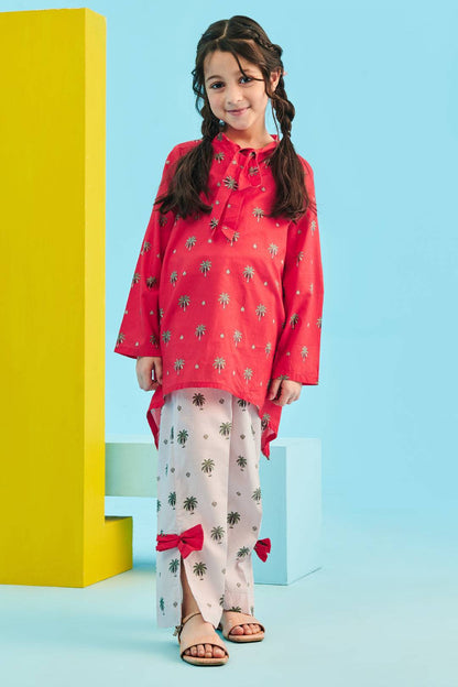 Zellbury Girls | 2 Piece Lawn | Kurta Trouser - 2628 by Maria Faisal - Registered Vendor of : Zellbury Girls - type : Kids Clothes - 100% original wedding dresses