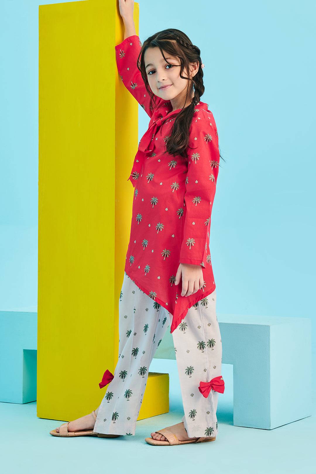 Zellbury Girls | 2 Piece Lawn | Kurta Trouser - 2628 by Maria Faisal - Registered Vendor of : Zellbury Girls - type : Kids Clothes - 100% original wedding dresses