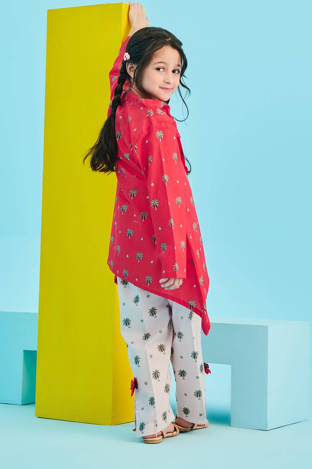 Zellbury Girls | 2 Piece Lawn | Kurta Trouser - 2628 by Maria Faisal - Registered Vendor of : Zellbury Girls - type : Kids Clothes - 100% original wedding dresses