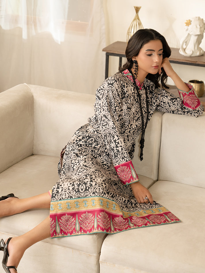 Gulaal | Winter Basics | VYRE - Casual Dress - available at Maria Faisal in UK and USA.