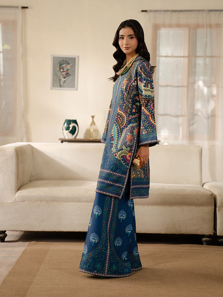 Gulaal | Winter Basics | FLUX - Casual Dress - available at Maria Faisal in UK and USA.