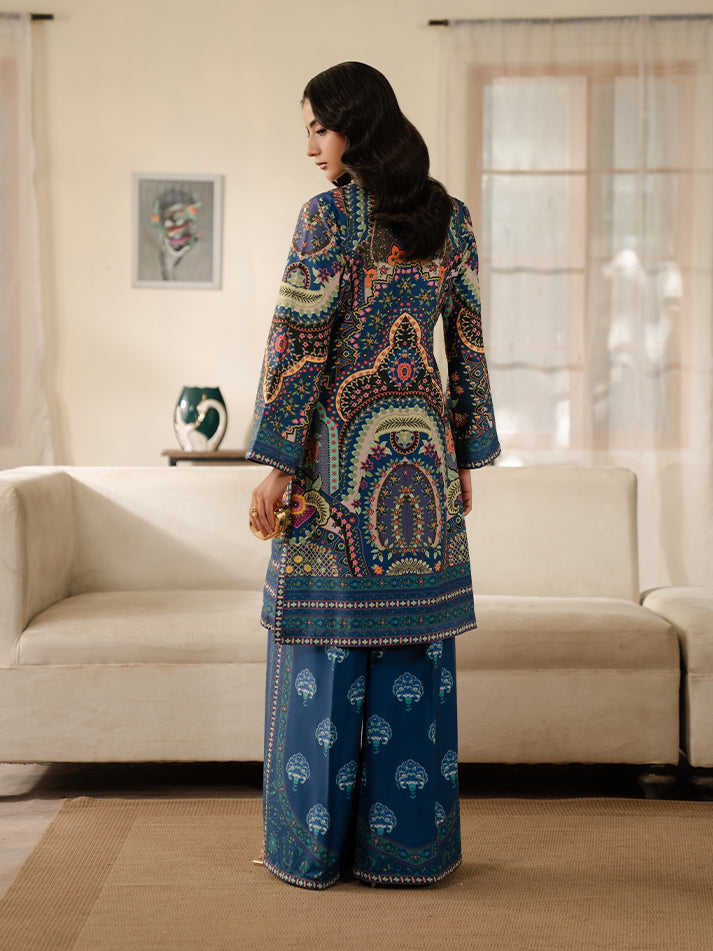 Gulaal | Winter Basics | FLUX - Casual Dress - available at Maria Faisal in UK and USA.