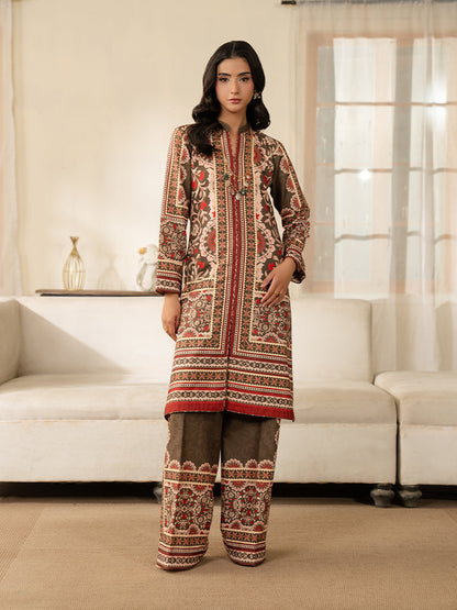 Gulaal | Winter Basics | ZYLO - Casual Dress - available at Maria Faisal in UK and USA.