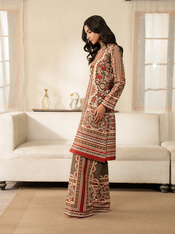 Gulaal | Winter Basics | ZYLO - Casual Dress - available at Maria Faisal in UK and USA.