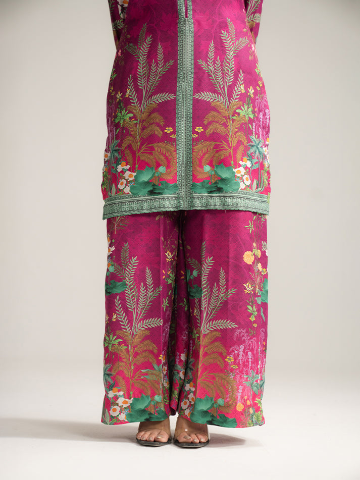 Gulaal | Winter Basics | Tiya - Casual Dress - available at Maria Faisal in UK and USA.