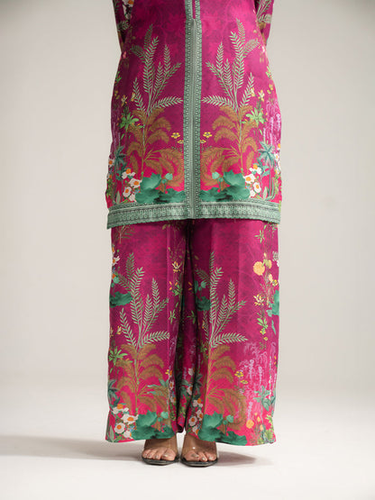 Gulaal | Winter Basics | Tiya - Casual Dress - available at Maria Faisal in UK and USA.