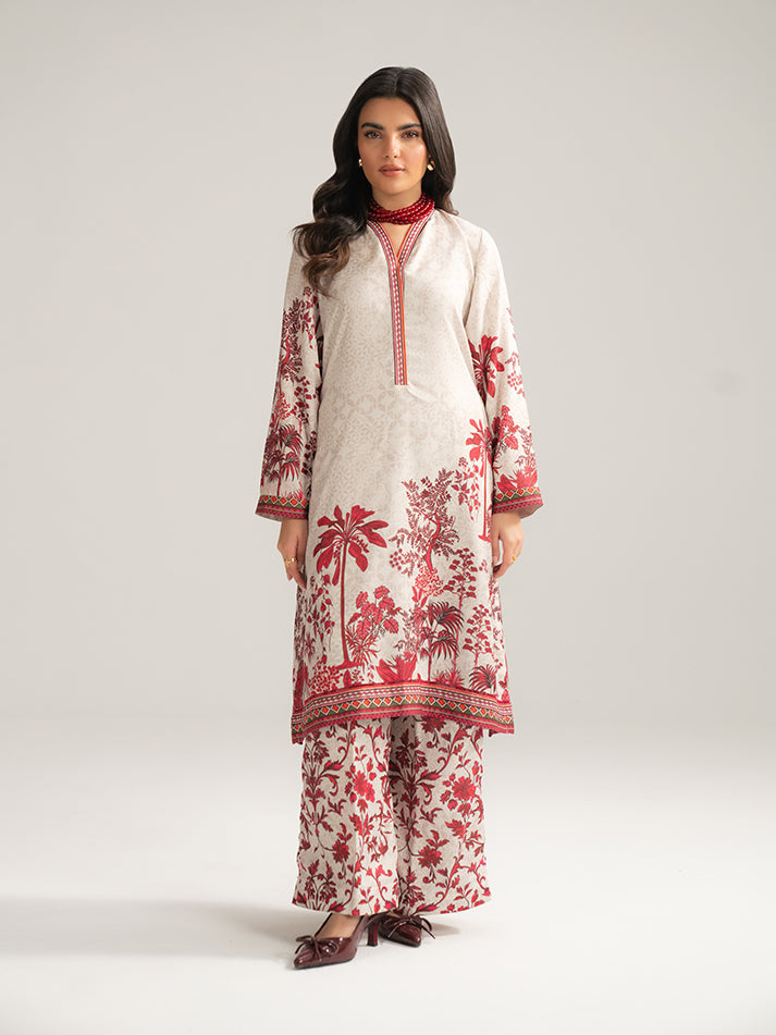 Gulaal | Winter Basics | Rhea - Casual Dress - available at Maria Faisal in UK and USA.