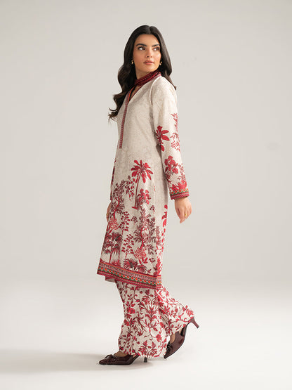 Gulaal | Winter Basics | Rhea - Casual Dress - available at Maria Faisal in UK and USA.