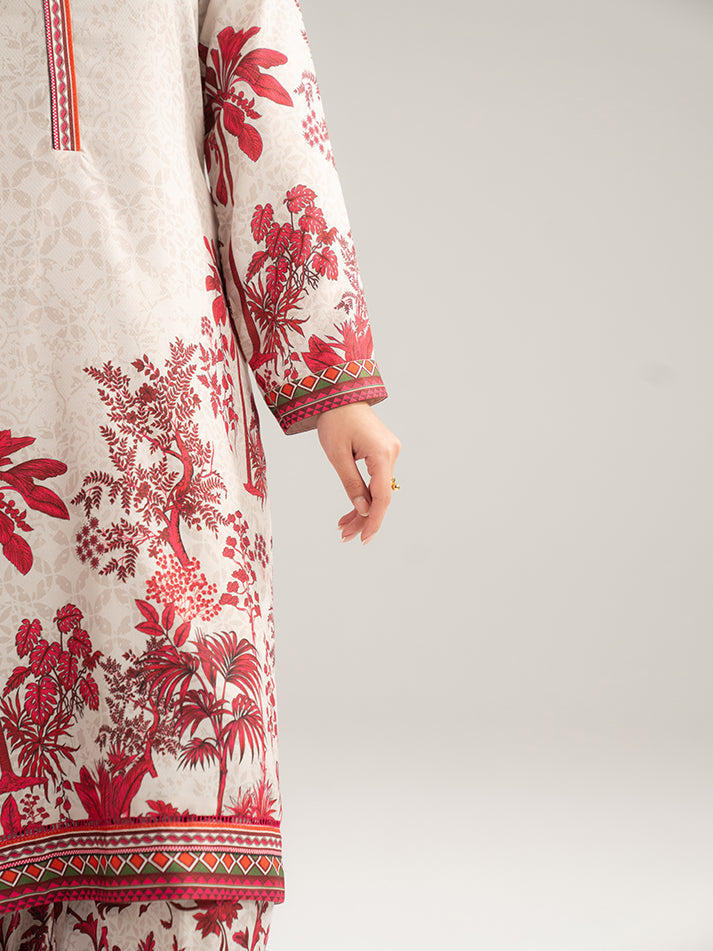 Gulaal | Winter Basics | Rhea - Casual Dress - available at Maria Faisal in UK and USA.