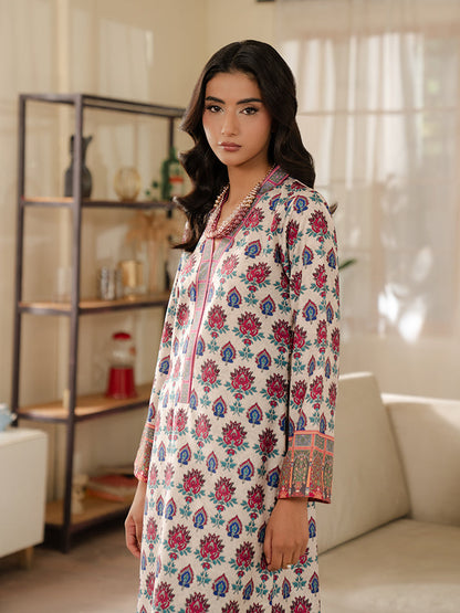 Gulaal | Winter Basics | ROVA - Casual Dress - available at Maria Faisal in UK and USA.