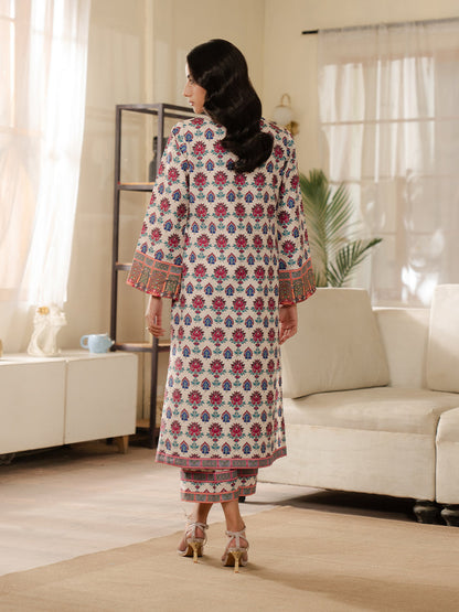 Gulaal | Winter Basics | ROVA - Casual Dress - available at Maria Faisal in UK and USA.