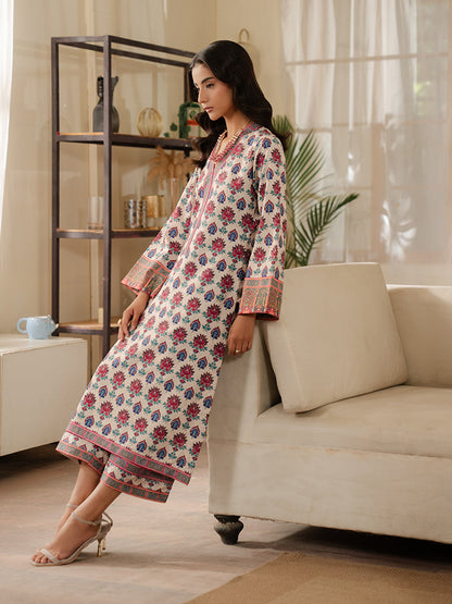 Gulaal | Winter Basics | ROVA - Casual Dress - available at Maria Faisal in UK and USA.