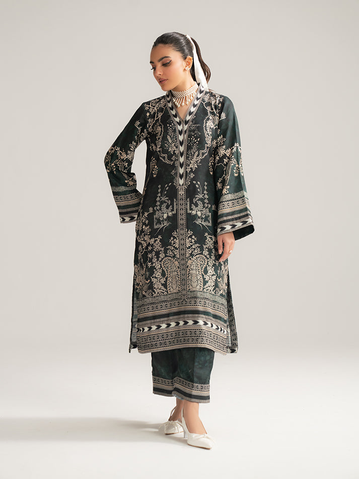 Gulaal | Winter Basics | Lumi - Casual Dress - available at Maria Faisal in UK and USA.