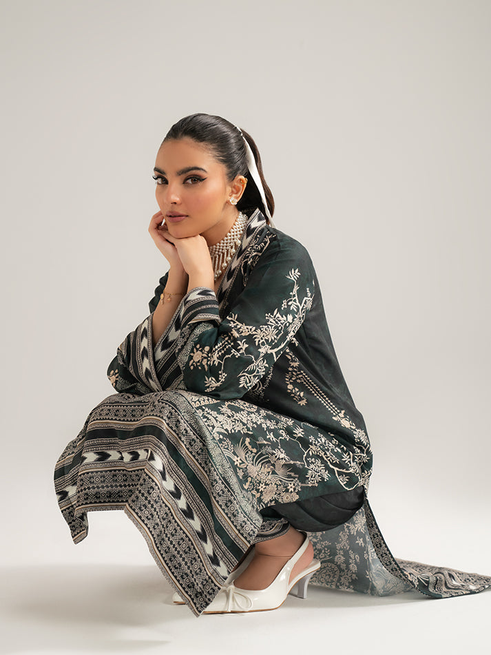 Gulaal | Winter Basics | Lumi - Casual Dress - available at Maria Faisal in UK and USA.