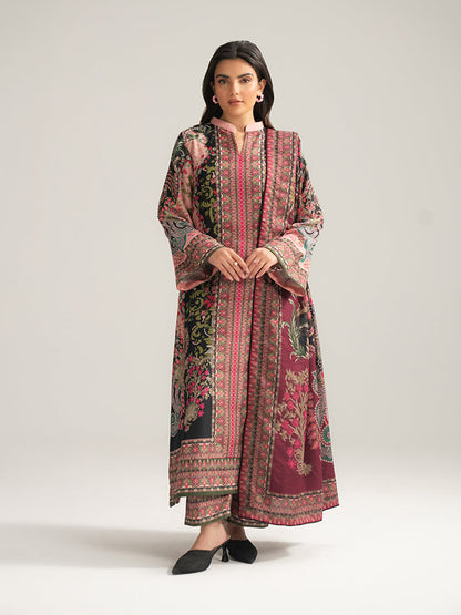 Gulaal | Winter Basics | Irel - Casual Dress - available at Maria Faisal in UK and USA.
