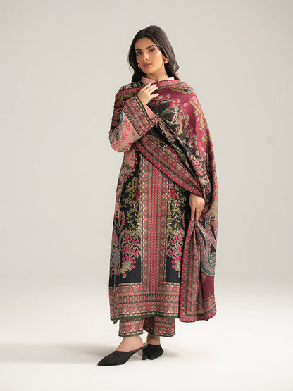 Gulaal | Winter Basics | Irel - Casual Dress - available at Maria Faisal in UK and USA.