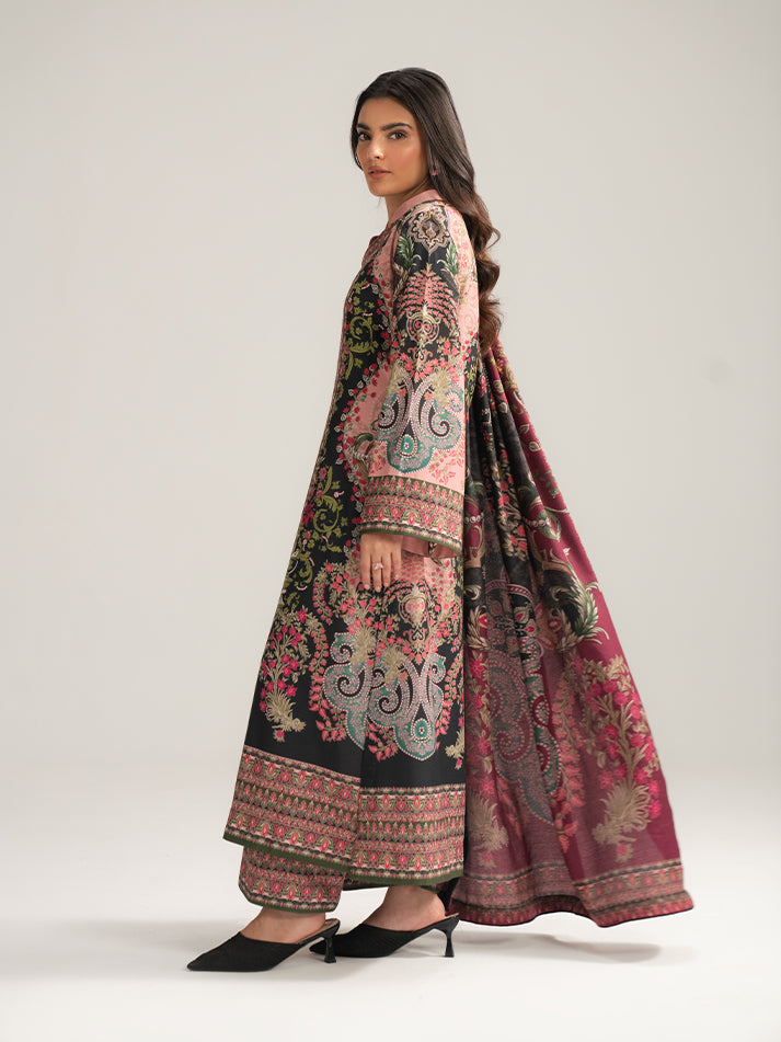 Gulaal | Winter Basics | Irel - Casual Dress - available at Maria Faisal in UK and USA.