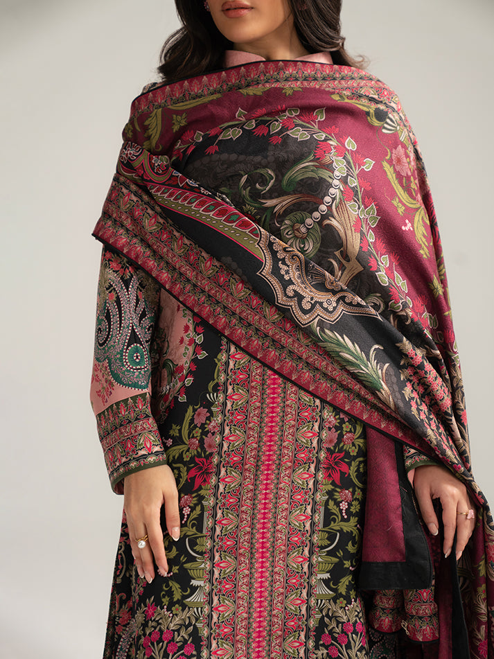 Gulaal | Winter Basics | Irel - Casual Dress - available at Maria Faisal in UK and USA.