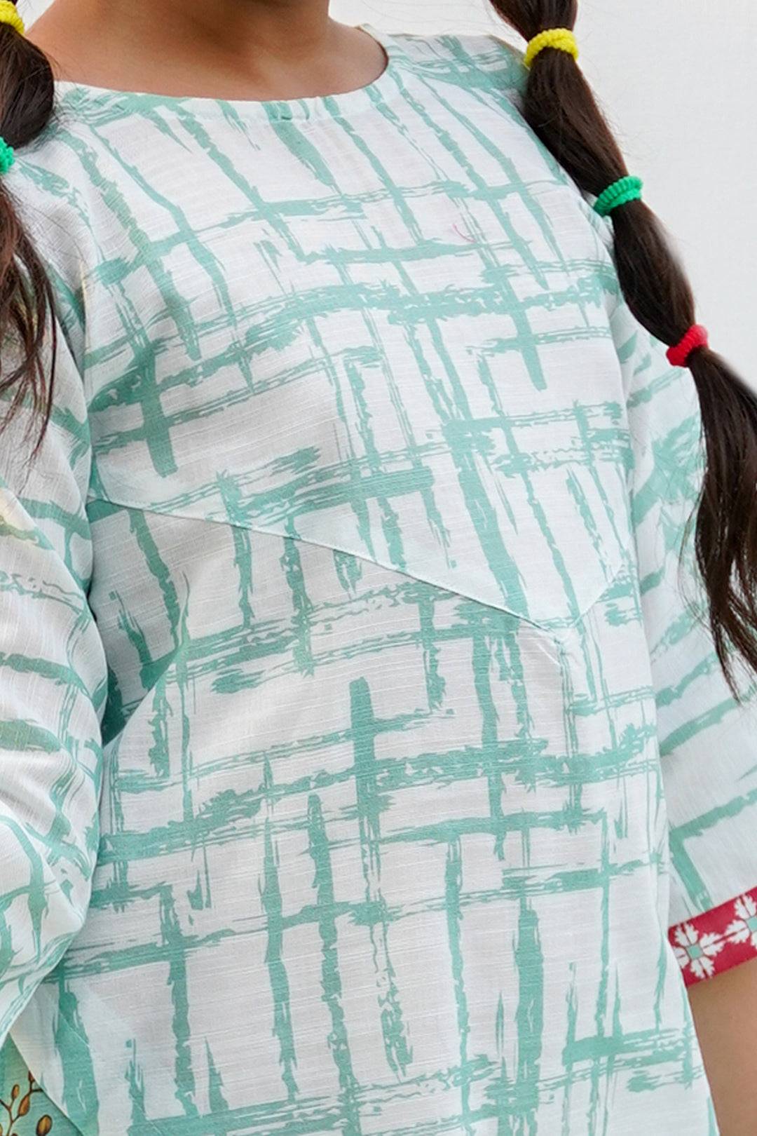 Zellbury Girls | 1 Piece Khaddar | Kurta - 0019 by Maria Faisal - Registered Vendor of : Zellbury Girls - type : Kids Clothes - 100% original wedding dresses