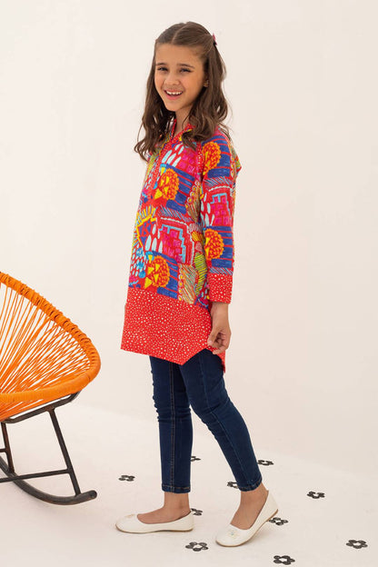 Zellbury Girls | 1 Piece Khaddar | Kurta - 1197 by Maria Faisal - Registered Vendor of : Zellbury Girls - type : Kids Clothes - 100% original wedding dresses