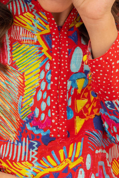 Zellbury Girls | 1 Piece Khaddar | Kurta - 1197 by Maria Faisal - Registered Vendor of : Zellbury Girls - type : Kids Clothes - 100% original wedding dresses