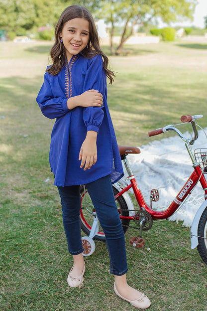 Zellbury Girls | 1 Piece Khaddar | Kurta - 1201 by Maria Faisal - Registered Vendor of : Zellbury Girls - type : Kids Clothes - 100% original wedding dresses