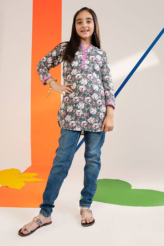 Zellbury Girls | 1 Piece Khaddar | Kurta - 1218 by Maria Faisal - Registered Vendor of : Zellbury Girls - type : Kids Clothes - 100% original wedding dresses