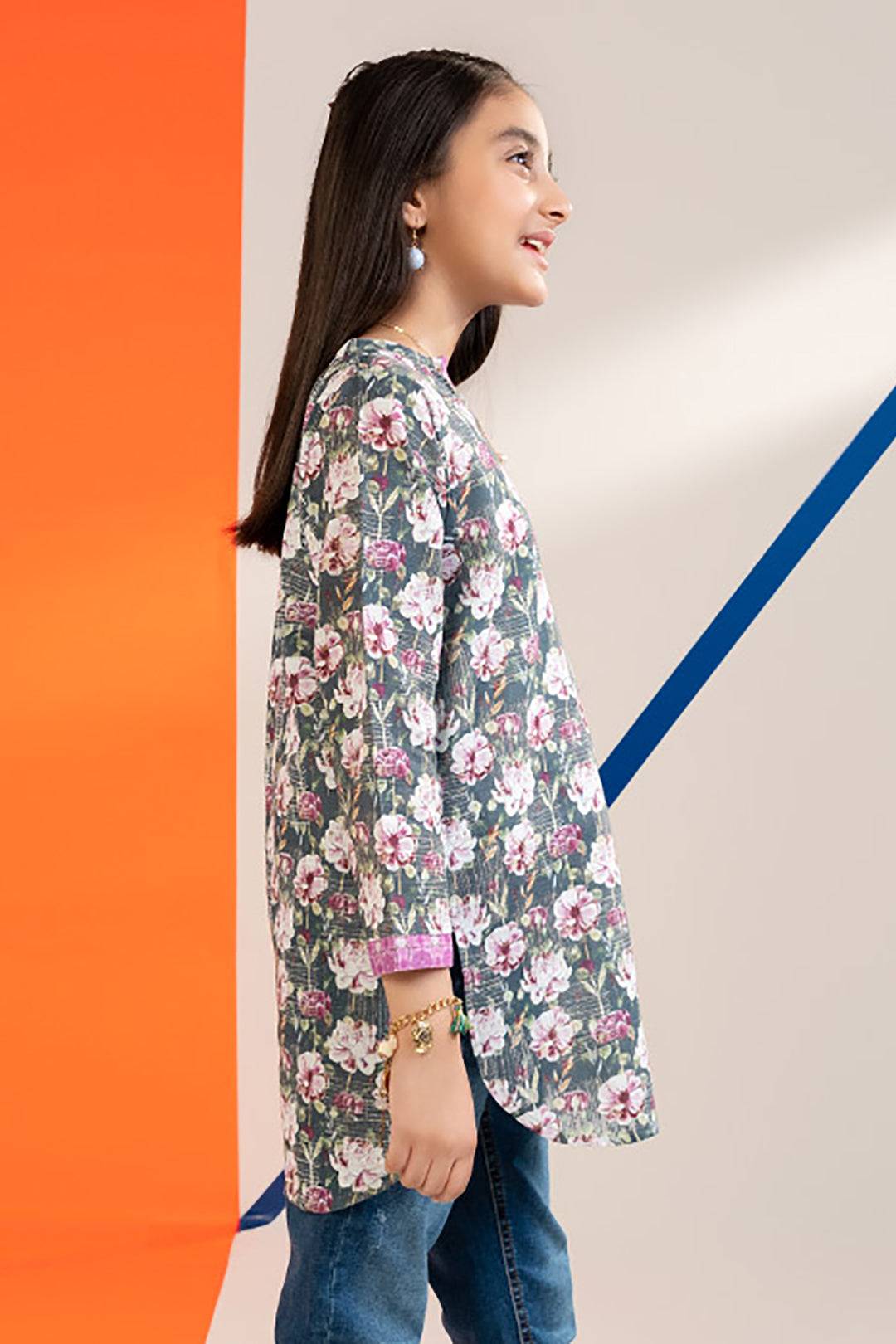 Zellbury Girls | 1 Piece Khaddar | Kurta - 1218 by Maria Faisal - Registered Vendor of : Zellbury Girls - type : Kids Clothes - 100% original wedding dresses