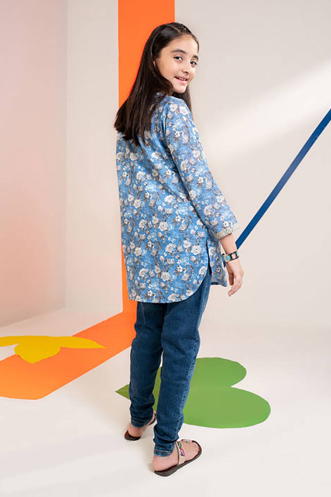 Zellbury Girls | 1 Piece Khaddar | Kurta - 1219 by Maria Faisal - Registered Vendor of : Zellbury Girls - type : Kids Clothes - 100% original wedding dresses