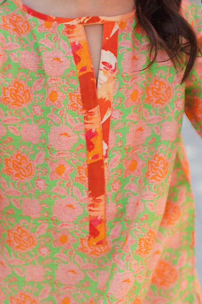 Zellbury Girls | 1 Piece Khaddar | Kurta - 1220 by Maria Faisal - Registered Vendor of : Zellbury Girls - type : Kids Clothes - 100% original wedding dresses