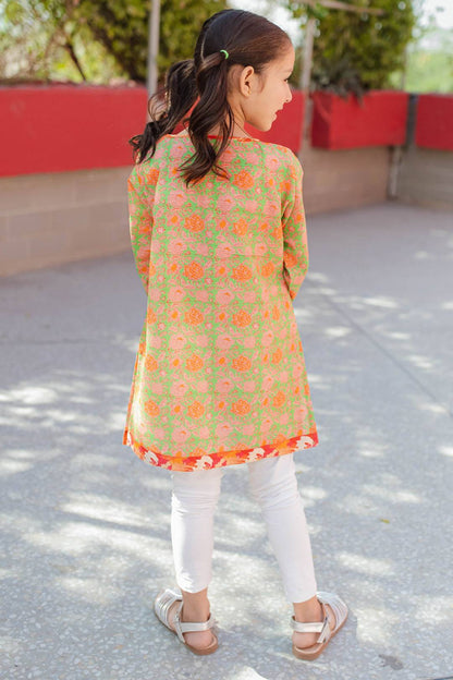 Zellbury Girls | 1 Piece Khaddar | Kurta - 1220 by Maria Faisal - Registered Vendor of : Zellbury Girls - type : Kids Clothes - 100% original wedding dresses