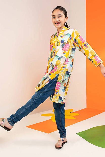 Zellbury Girls | 1 Piece Khaddar | Kurta - 1221 by Maria Faisal - Registered Vendor of : Zellbury Girls - type : Kids Clothes - 100% original wedding dresses