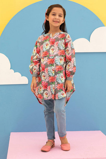 Zellbury Girls | 1 Piece Khaddar | Kurta - 1223 by Maria Faisal - Registered Vendor of : Zellbury Girls - type : Kids Clothes - 100% original wedding dresses