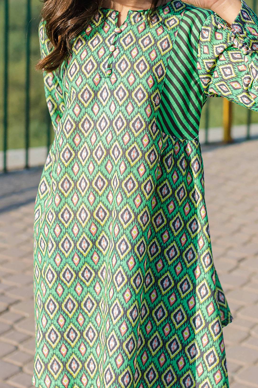 Zellbury Girls | 1 Piece Khaddar | Kurta - 1224 by Maria Faisal - Registered Vendor of : Zellbury Girls - type : Kids Clothes - 100% original wedding dresses