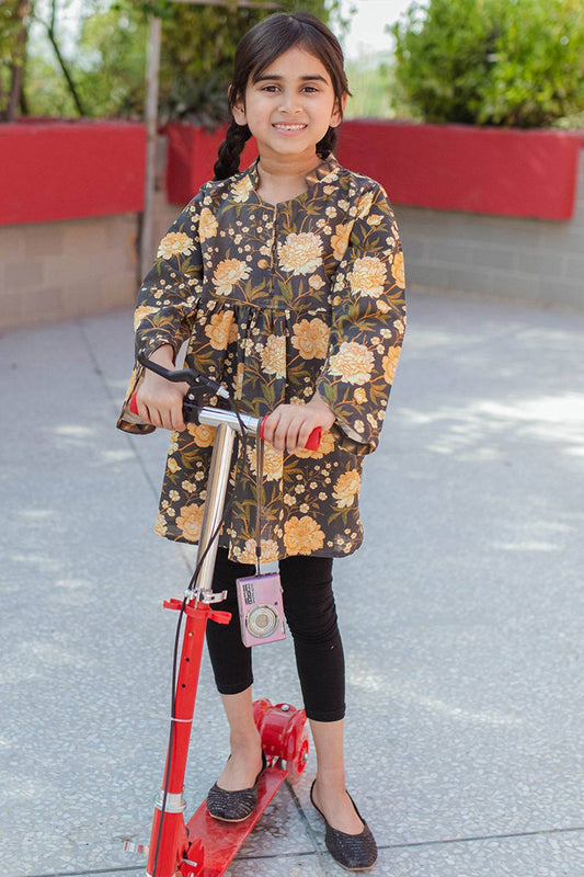 Zellbury Girls | 1 Piece Khaddar | Kurta - 1225 by Maria Faisal - Registered Vendor of : Zellbury Girls - type : Kids Clothes - 100% original wedding dresses