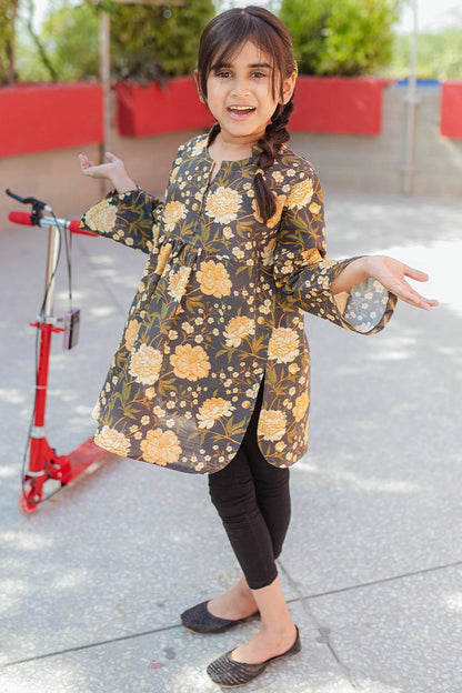 Zellbury Girls | 1 Piece Khaddar | Kurta - 1225 by Maria Faisal - Registered Vendor of : Zellbury Girls - type : Kids Clothes - 100% original wedding dresses