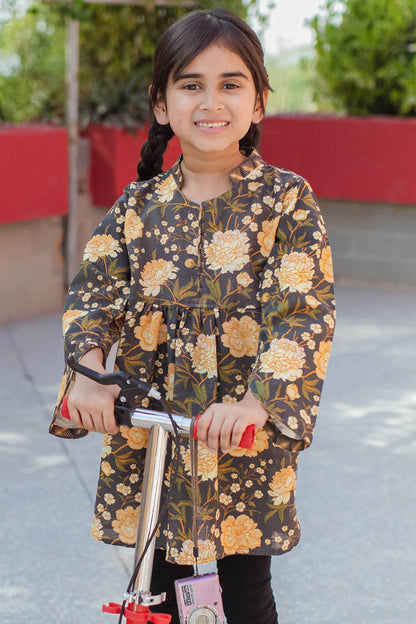Zellbury Girls | 1 Piece Khaddar | Kurta - 1225 by Maria Faisal - Registered Vendor of : Zellbury Girls - type : Kids Clothes - 100% original wedding dresses