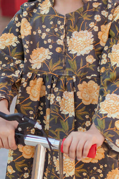 Zellbury Girls | 1 Piece Khaddar | Kurta - 1225 by Maria Faisal - Registered Vendor of : Zellbury Girls - type : Kids Clothes - 100% original wedding dresses