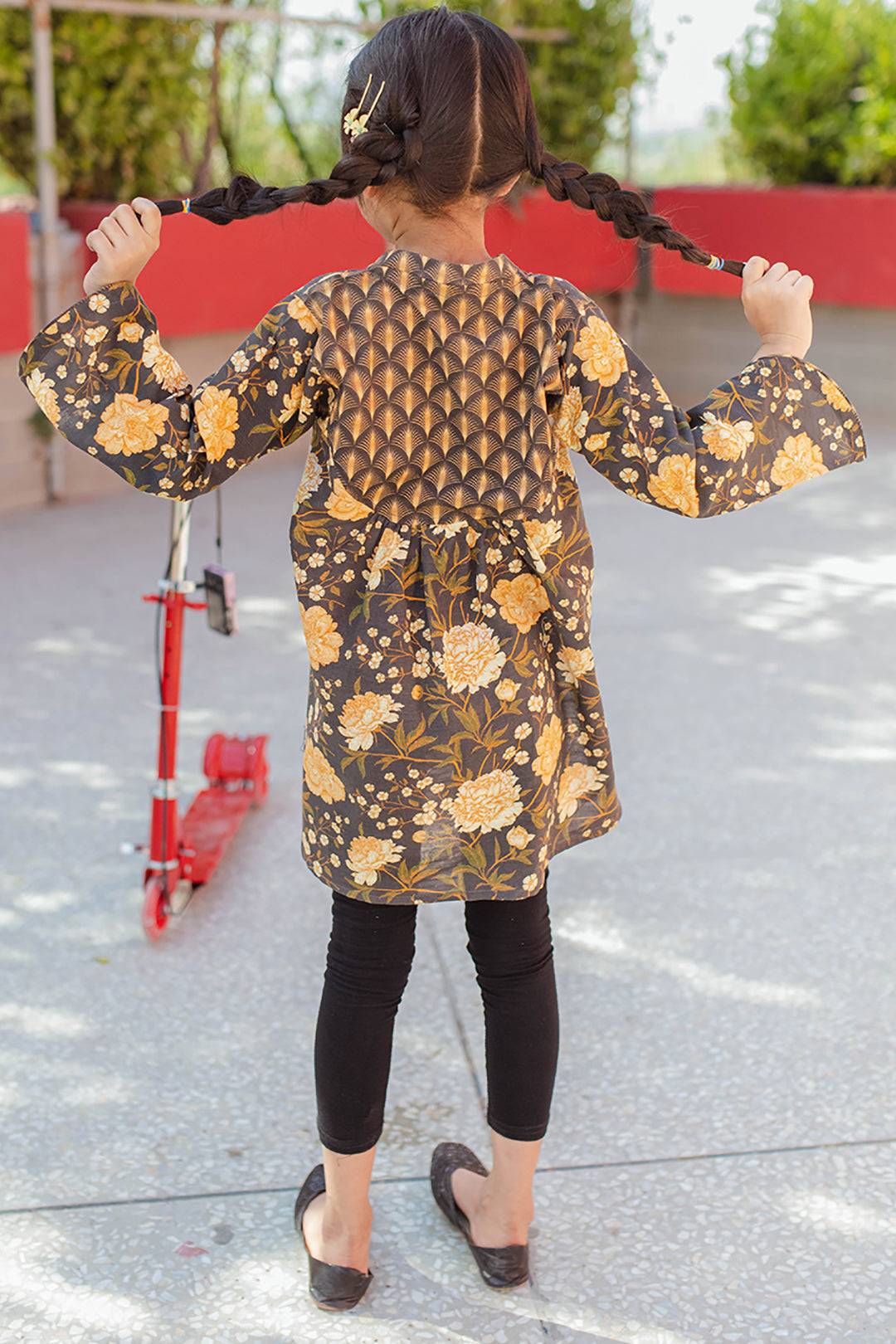 Zellbury Girls | 1 Piece Khaddar | Kurta - 1225 by Maria Faisal - Registered Vendor of : Zellbury Girls - type : Kids Clothes - 100% original wedding dresses