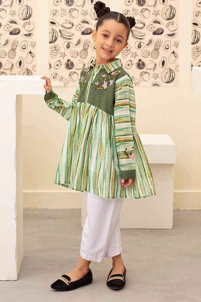 Zellbury Girls | 1 Piece Khaddar | Kurta - 1227 by Maria Faisal - Registered Vendor of : Zellbury Girls - type : Kids Clothes - 100% original wedding dresses