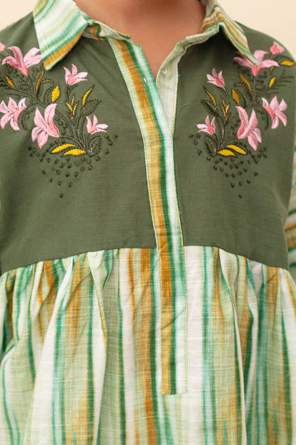 Zellbury Girls | 1 Piece Khaddar | Kurta - 1227 by Maria Faisal - Registered Vendor of : Zellbury Girls - type : Kids Clothes - 100% original wedding dresses