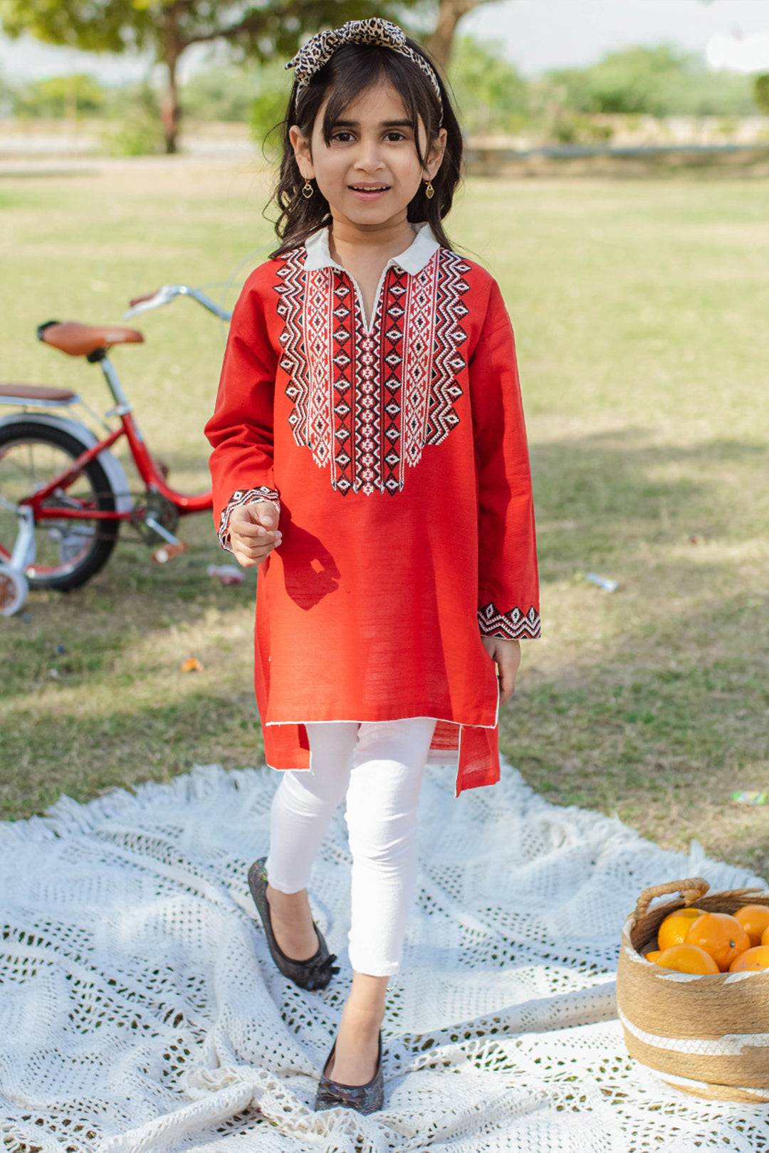 Zellbury Girls | 1 Piece Khaddar | Kurta - 1244 by Maria Faisal - Registered Vendor of : Zellbury Girls - type : Kids Clothes - 100% original wedding dresses
