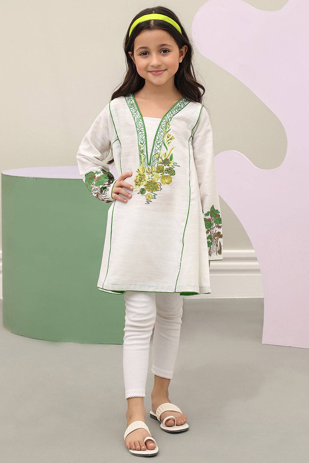 Zellbury Girls | 1 Piece Khaddar | Kurta - 1247 by Maria Faisal - Registered Vendor of : Zellbury Girls - type : Kids Clothes - 100% original wedding dresses