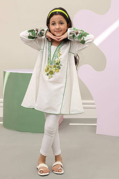 Zellbury Girls | 1 Piece Khaddar | Kurta - 1247 by Maria Faisal - Registered Vendor of : Zellbury Girls - type : Kids Clothes - 100% original wedding dresses