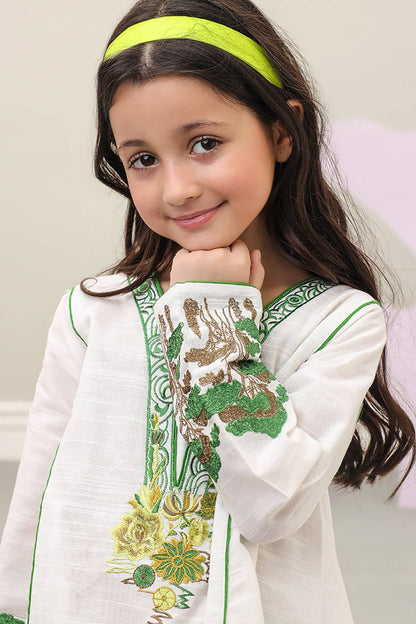 Zellbury Girls | 1 Piece Khaddar | Kurta - 1247 by Maria Faisal - Registered Vendor of : Zellbury Girls - type : Kids Clothes - 100% original wedding dresses