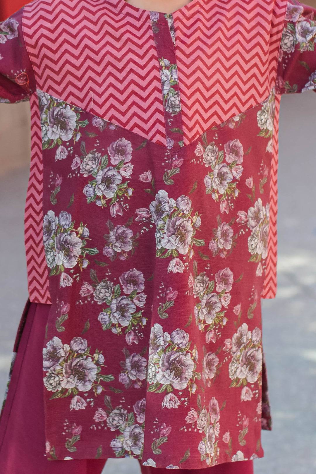 Zellbury Girls | 2 Piece Khaddar | Kurta Trouser - 2222 by Maria Faisal - Registered Vendor of : Zellbury Girls - type : Kids Clothes - 100% original wedding dresses