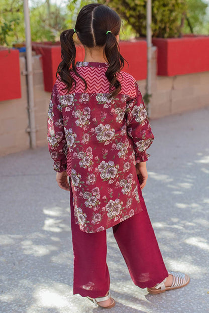 Zellbury Girls | 2 Piece Khaddar | Kurta Trouser - 2222 by Maria Faisal - Registered Vendor of : Zellbury Girls - type : Kids Clothes - 100% original wedding dresses