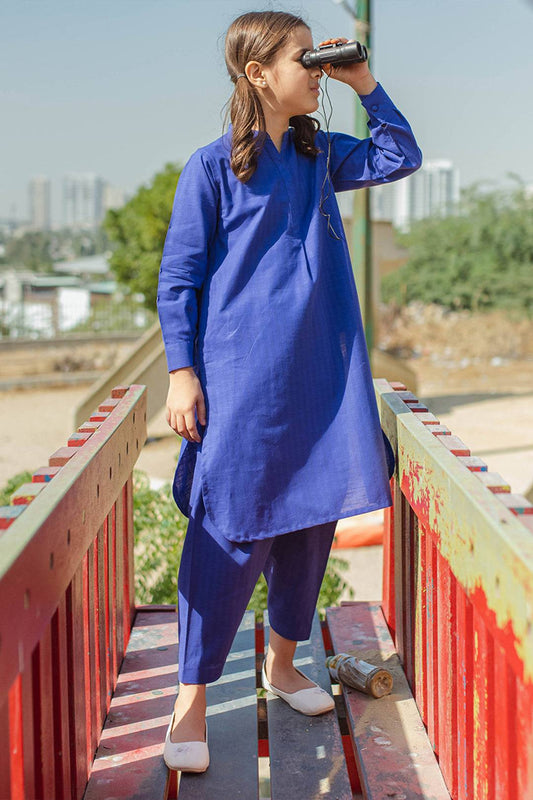 Zellbury Girls | 2 Piece Khaddar | Kurta Trouser - 2233 by Maria Faisal - Registered Vendor of : Zellbury Girls - type : Kids Clothes - 100% original wedding dresses