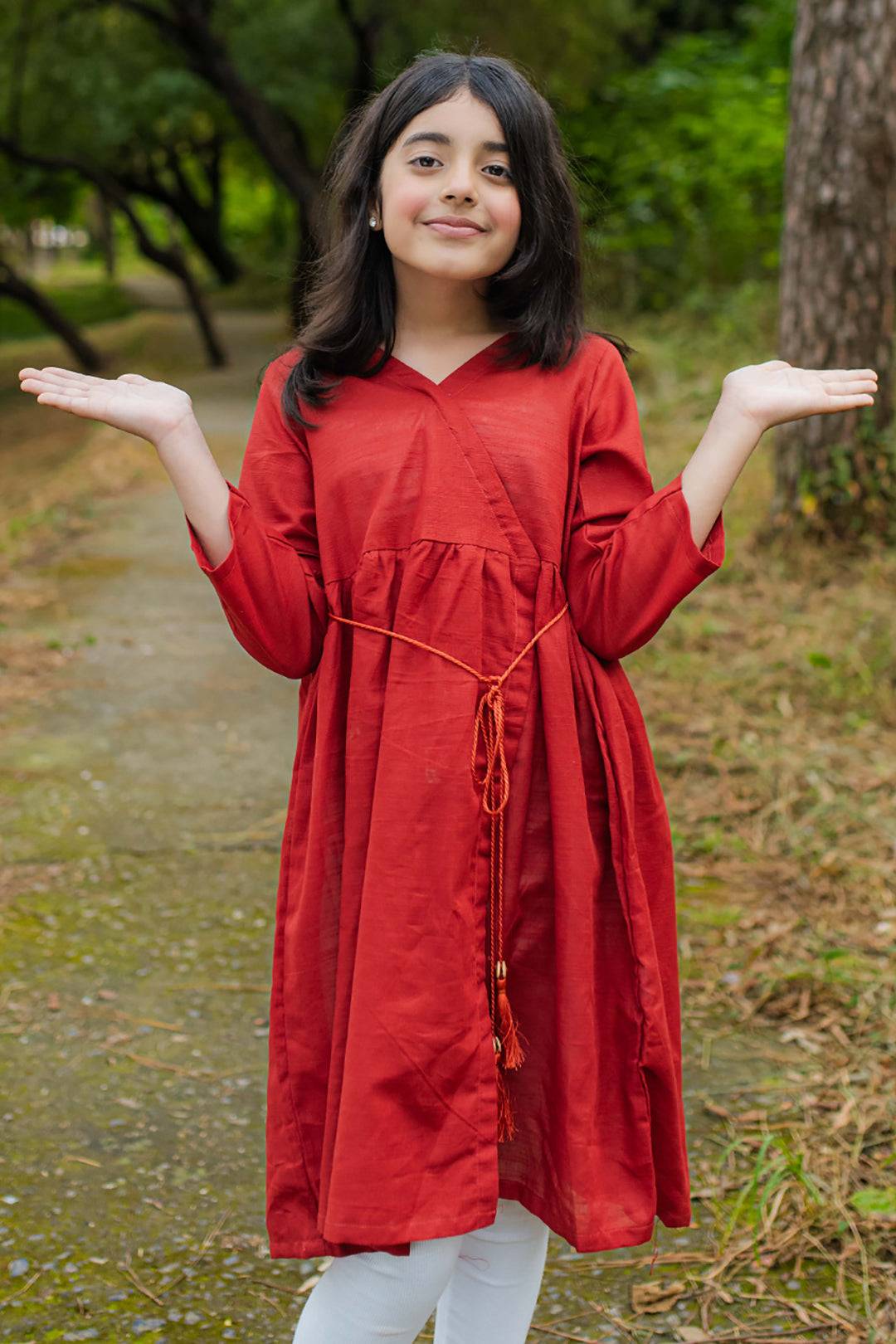 Zellbury Girls | 1 Piece Khaddar | Kurta - 1150 by Maria Faisal - Registered Vendor of : Zellbury Girls - type : Kids Clothes - 100% original wedding dresses