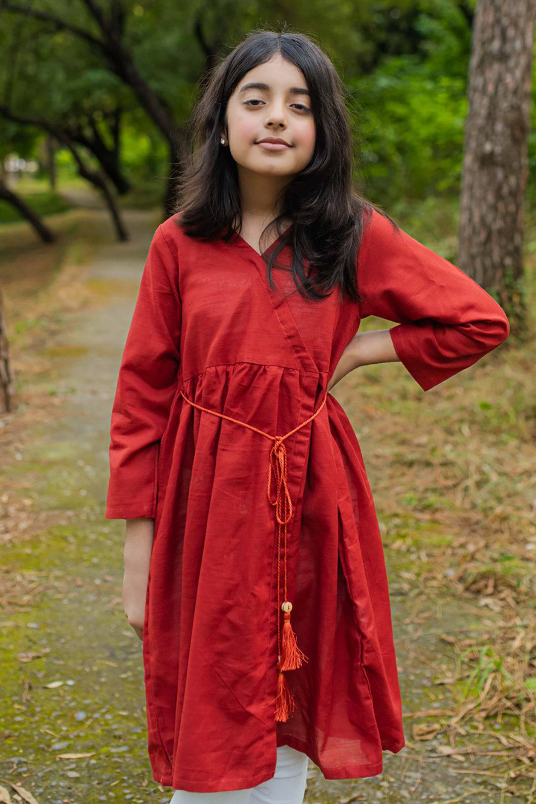 Zellbury Girls | 1 Piece Khaddar | Kurta - 1150 by Maria Faisal - Registered Vendor of : Zellbury Girls - type : Kids Clothes - 100% original wedding dresses